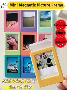 8件套磁性相框套装，完美的返校季和圣诞节友谊礼物，可爱的冰箱贴，可展示美好回忆，独特的圣诞礼物，颜色随机发货。 - 彩色 - 查看 5