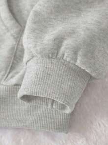 2025 HoodiesINAWLY Women's Casual Letter Pattern Drop Shoulder Hoodie Sweatshirt, Autumn, ChristmasLoose And Comfortablewinter Clothes For Women - 淺灰色 5 - 查看 9