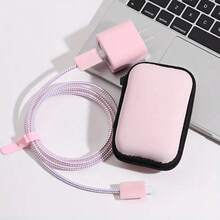 Quadratisches rosa 6-teiliges Set