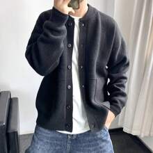 Men Sports Cardigans - Black - View 5