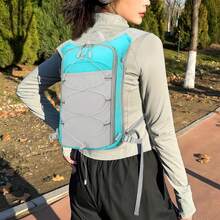 TRYXZSZ Mochila de Hidratacion para Correr, Chaleco de Hidratación para Deporte, Ligero y Cómodo, Altamente Transpirable, para Correr, Andar en Bicicleta, Maratón y Montañismo - Negro - Ver 6