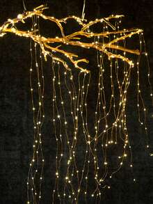 1 Stück 3M/9,8FT/300 LEDs Wasserfall Lichterkette, Outdoor Lichterkette, Solar Energie Feenlichter/USB Feenlichter, LED Glühwürmchen Lichterkette, 8 Modi, hängende Lichterketten, für Schlafzimmer, Wohnheim, Terrasse, Party, Innenbereich, Hochzeit, Garten, Festivaldekorationen, 100 LED/200 LED/300 LED Glühwürmchen Lichterbündel