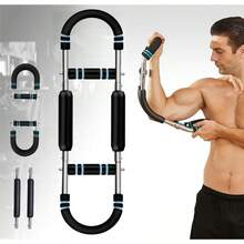 Entrenador de Brazos y Expansor de Pecho Ajustable, Equipo Portátil para Ejercicio de Hombros y Músculos Superiores, Máquina de Entrenamiento de Fuerza para Casa o Gimnasio - azul - Ver 5