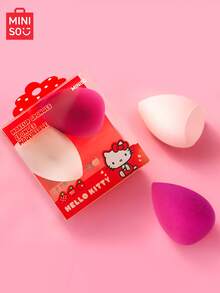 2 pièces Éponge de maquillage X, Houppette de poudre mignonne, Utilisation sèche et humide, Application de maquillage précise sans encrassement, Bon marché, Remplissage de bas de Noël, Maquillage, Outils de maquillage, Articles bon marché, Cadeaux, Cadeaux pour femmes, Cadeaux de Noël - Rouge - Voir 2