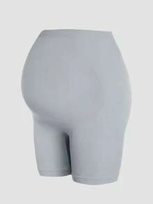 4pcs Maternity High Waist Belly Support Leggings 2-In-1 Seamless Underwear-Free Shorts Safety Pants - Multicolor - View 8