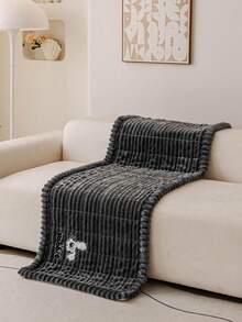 1 husă de canapea matlasată din pluș, pernă de canapea în stil nordic, culoare solidă, husă de canapea pufoasă cu design 3D gros pentru iarnă, protector de canapea antiderapant și antizgârieturi pentru living, dormitor, birou, se potrivește canapelei cu 1/2/3/4 locuri cu cotiera și spătar - Gri inchis - Vizualizare 6