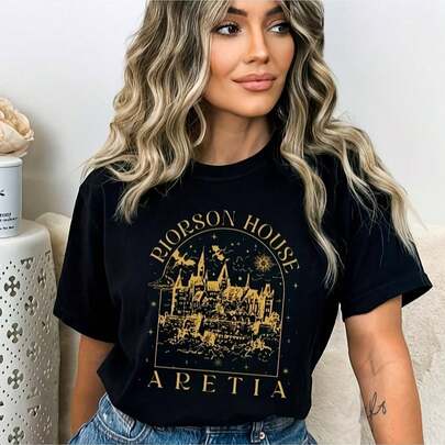 Camiseta de moda bordada y con gráficos de corte corto de Riot Ciety 16220G Prenda básiC1A de AL1Godn para él, 220 g con comodidad inerable. AdecuA1DA1 Para todos, ya sean mujeres u hombres. Material fuerte de alta C1Alidad, apto para todo tipo de costuR1AS, suavidad perceptible y diseño perdurable. Blusas transpirables mujer, se de otoño, atuendos de vaC1Aciones, disfraces feM1eninos de Halloween.