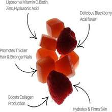 Liposomal Hair, Skin &Amp; Nails Gummies, 2500 Mcg Liposomal Biotin, 1200 Mcg Vitamin A, 2 Mg Vitamin E, Healthy Hair, Nail Strengthener, Skin Support - 30 Servings Raspberry Rose Flavor - 白色的 - 查看 4