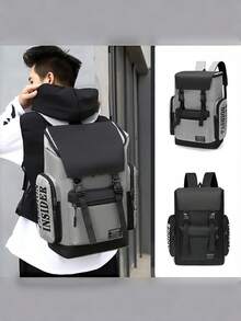 大容量多功能背包，樱桃吊坠设计，实用背包，适合学生上学、通勤上班和户外旅行，也是圣诞礼物之选，校园背包书包