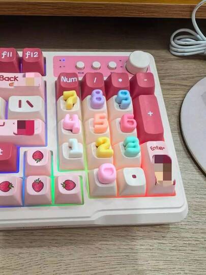 DIY 26 Cartoon Alphabet Keyboard 3D Cute Number Nail Art Cream Materials - INS Resin Accessories