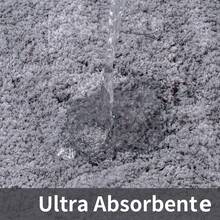 Alfombra de baño, Antideslizante Tapetes Alfombrilla de Microfibra Ultra Absorbente de Secado Rápido Lavable para Ducha y Cuarto de Baño Recámara Regadera Dormitorio Cocina Pasillo (1 Gris) - 1 - Ver 6