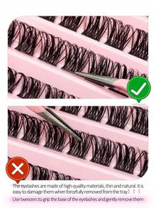 Asiteo Individual Lashes 120pcs D Curl Mixed Length 8-16mm Fluffy And Wispy Natural Eyelash Extensions DIY Eyelash Reusable Lash Clusters,Eye Lash Clusters,Individual Eyelashes,Lashes,Fake Lashes