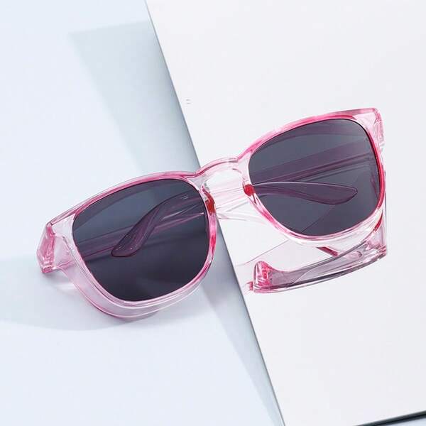 1 Pair Fashionable Rimmed Glasses, Windproof And Anti-Splash