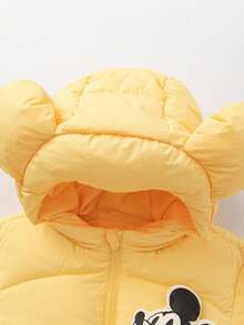 Balabala Young Boys Down Jacket, 2025 Winter, Thick Warm Outerwear - Moth Yellow - View 6