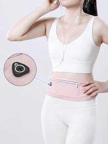 Glow Mode Waist Pack, Shock-Absorbing Running Waist Bag, Professional Women's Arm/Hip Pack With Adjustable Shoulder Strap, Waterproof Sports Waist Bag/Fanny Pack, Suitable For Outdoor Exercise, Travel, Casual Running, Hiking, Cycling And Other Occasions, An Essential Travel Accessory For Running - Black - View 4