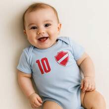 Baby Football Team Bodysuit | Fan Uniform | Baby Football Player Costume | Football Monthly Anniversary - Vila Nova - View 1