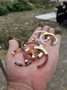 Vintage Chic übertriebene Leopard Muster Creolen für Frauen