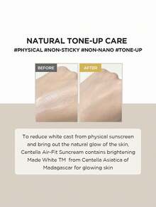 SKIN1004 20ml Madagascar Centella Asiatica Air-Feel Sunscreen, SPF50+ PA++++, Gentle Formula, Soothing & Repairing, Lightweight & Hydrating, Non-Greasy, Comprehensive Sun Protection, Suitable For Sensitive Skin, All Skin Types. 20ml/0.67fl.Oz | Korean Cosmetics - 20ml - View 4