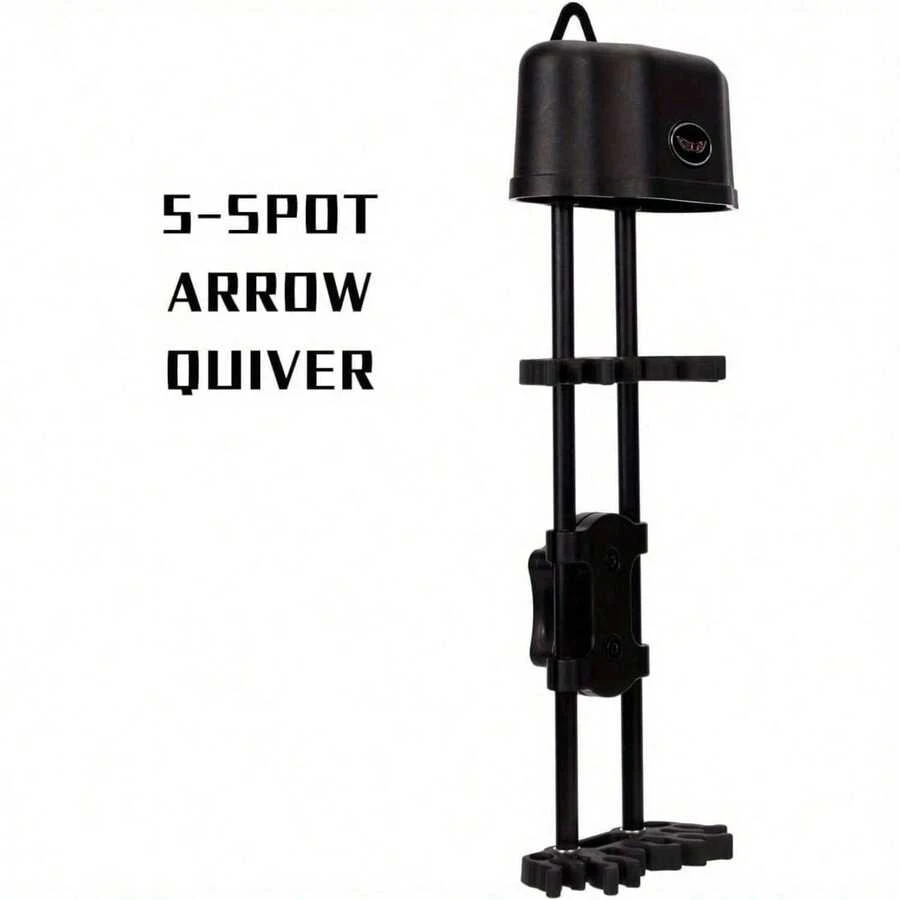 طقم إكسسوارات عقدة الفراشة مركب 5 سهم: حامل سهام قابل للإطلاق السريع، حامل سهام قابل للفصل 5 سهم، حامل حامل السهام، سهل التركيب، متوافق مع أقواس مركبة وأقواس متكررة
