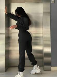 Women Two-Piece Outfits - Black - View 2