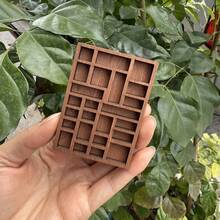 Estantería de madera en miniatura para baratijas, soporte de exhibición para especímenes minerales