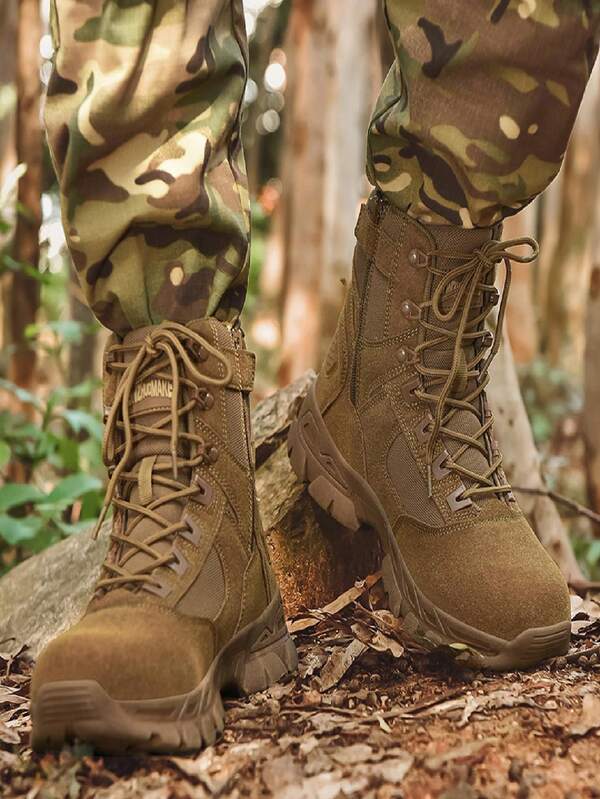 New Fashionable Casual Outdoor Anti-Slip Wear-Resistant Warm Hiking Boots, Outdoor Training Boots, Mountaineering Boots