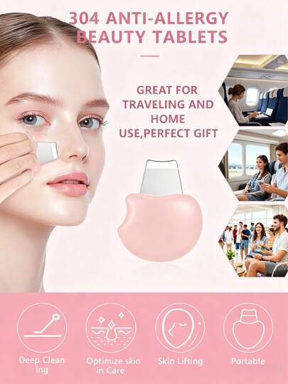 Tiefe Reinigung Gesichtsschaber Werkzeug | Ultraschall Hautreiniger Mitesserentferner. Hautreiniger Gesichtsschaber Werkzeug Mitesserentferner Werkzeug Porenreiniger Schaber Tiefe Reinigung Gesichtswerkzeug, geeignet für Männer und Frauen.
