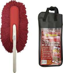California 73554 - Plumero de plástico con fregona de algodón Rojo Que Elimina de Forma rápida y Segura el Polvo Diario Ligero - 1 - Ver 12