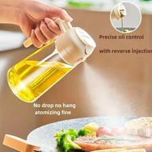 1pc 2-In-1 Oil Sprayer Bottle, Kitchen Household Leak-Proof Sauce/Vinegar Dispenser, 470ml - Multicolor - View 2