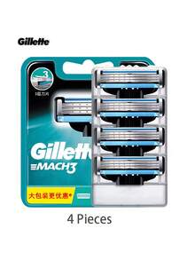 Gillette Mach3 Men's Razor Refills 4/8 Razor Blade Refills With Lubrastrip 3-Layer Blades Fast Cutting Facial Beard Cartridges - Multicolor - View 7
