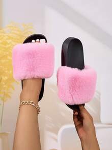 4 Estaciones Nuevas Zapatillas suaves, amigables con la piel, de unicolor, ligeras, esponjosas, de moda y con absorción de impactos para mujeres, adecuadas para uso casual en interiores