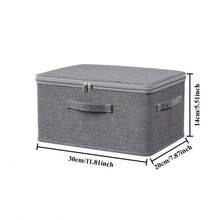 Large Capacity Fabric Clothes Storage Box, Home Organizer Bins, Wardrobe Divider Boxes - Large (40*30*21) - View 3