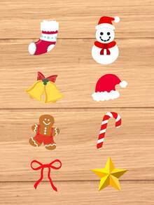 1pc Custom Face Nail Sticker, Custom Nail Decals, Personalized Custom Photo Nail Waterproof Decals, 0.8*0.8cm Nail Tattoo, Fashionable Nail Art, Custom Nail Decals, Custom Face Sticker, Personalized Christmas Gift, Nail Sticker Practice Sheet Nail Supplies Nails - Clear - View 2