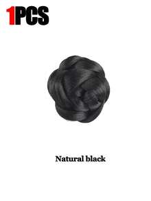 1 قطعة شرشف شعر مكون من زهرة بتلات مبعثرة لتسريحة الشعر المنسدل، قطعة شعر للباروكة، صانع كرة شعر طبيعية ناعمة، وسادة لإضافة حجم للتسريحات الراقية، مشبك شعر أنيق، مشبك شعر ناعم لإكسسوارات الشتاء