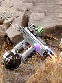 Dual Nozzle Fully Automatic Water Gun With Cool LED Lights, Electric Water Blaster Toy For Outdoor Beach Battle Games, Suitable For Ages 6+, Christmas/Halloween/Easter/Birthday Gift - Multicolor - View 2