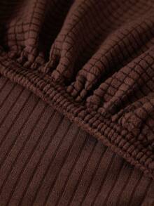 1件提花天鹅绒沙发垫套客厅弹力沙发套防宠物脏可拆卸沙发保护套家居装饰坐垫套 - 咖啡棕 - 查看 10