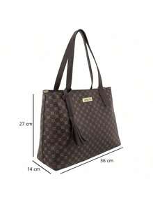 Kit 2  Bolsa Sacola de Ombro Leve, Casual Estilosa e Espaçosa