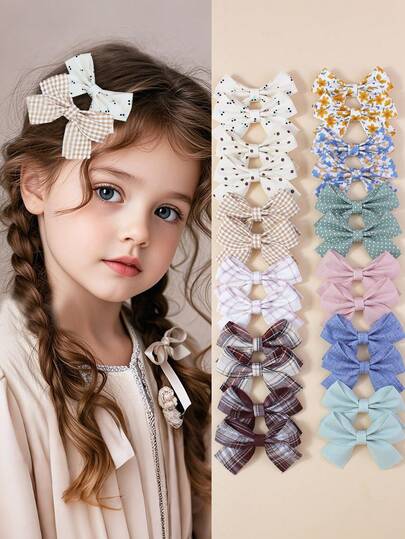 24 szt./zestaw wielokolorowych spinek do włosów dla dzieci, odpowiednich do codziennego użytku