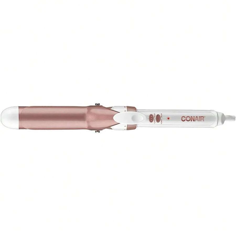 Conair Tenaza con tecnologia de doble ceramica con barril de 1 1/4" cd702gnes Blanco/Rose Gold, 0.38 kilograms, 1 unidad