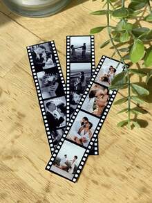 Custom Photo Film, Personalized Photo Booth Photo Strip Frame, Wedding Photo Booth Card, Gift For Him/Her, Instant Framed Love Story Artwork - Multicolor (Christmas Style) - View 9