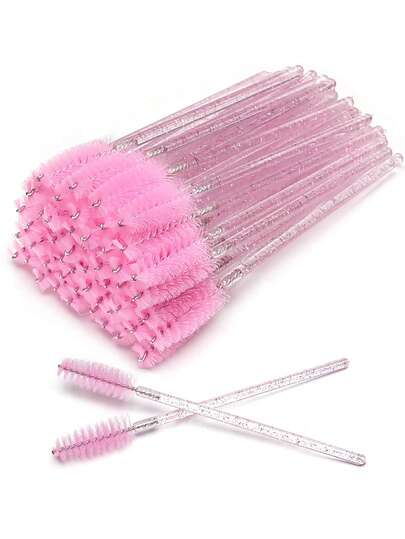 Eyelash Brushes, Mascara Wands Bendable Disposable Eyebrow Spoolies, Lash Brush For Lash Extensions, Eyebrow Spoolie, Castor Oil Brushes, Travel Accessories