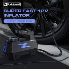 12V Portable Air Compressor With Digital Pressure Gauge And LED Light, Tire Inflator For Car Tires, Bicycles, Motorcycles, Sports Balls And Inflatable Items - Blue - View 7