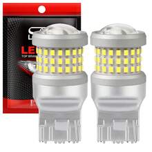 S&D 2PCS T20 LED W21/5W W21W 7440 7443 LED Bulb T25 3156 P27W 3157 P27/7W Led Car Signal Lamp Auto Turn Reverse Car Tail Brake Light 12V