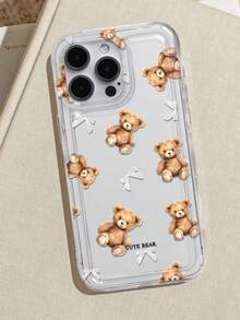 Custodia telefonica trasparente con stampa carina di orsetto e fiocco, compatibile con 13/11/17/17 Pro/16/14/15/15 Pro/15 Plus/15 Pro Max/7 Plus/8 Plus/X/Xs Max/Xr/11 Pro/12 Pro/13 Pro/14 Pro/12 Mini/13 Mini/11 Pro Max/12 Pro Max/13 Pro Max/14 Pro Max/14 Plus/17 Pro Max/17 Air/6/6s Plus/7/8/16 Pro/16 Plus/16 Pro Max/SE2/17 Pro Max e Galaxy A54/A14/A12/A13/A15/A32/A33/A24/A52S/S20/S21/S22/S23/S24/S23 Plus/S24 Ultra/S25/A15/A33/A23 - Multicolore - Visualizzare 3