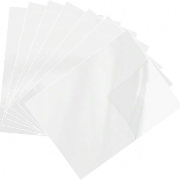 22pcs 8.3 X 11.7 Inch Printable Transparent Sticker Paper, Laser & Inkjet Printer, Quick Drying Transparent Labels