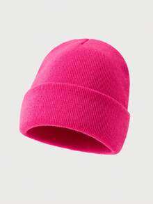 1 Stück einfarbige warme gestrickte Beanie Mütze für Herren, vielseitig für Herbst/Winter Alltag und Ausflüge, Winterkopfwärmer - Hut - Übersicht 13