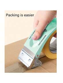 CUTTRSZE 1pc Tape Gun Tape Cutter Tape Packaging Machine, Metal Packaging Tape Dispenser Gun Box Sealing Machine ‌, Suitable For Household And Warehouse Box Sealing,Back To School,School Supplies,Office And Study Supplies/Tapes, Adhesives And Fasteners/Tape Cutters,Carton Sealer