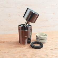 [1PC 360° Rotatable Dual-Mode Anti-Splash Faucet (White/Black)]Modern Style For Kitchen & Bathroom | Dual Water Flow (Rain/Shower Mode) & Rotatable Spout | Easy To Install/Detach | Durable Plastic Construction | Sink Compatible | Space-Saving.Ideal For Small Bathrooms | Fits Shower, Bathtub Or Kitchen Sink | Brushed Finish & Easy-Install Cartridge | Bathroom Vanity/Sink Faucet