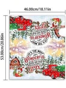 1/2 Bộ hộp thư Giáng sinh vui vẻ Bộ hộp thư từ tính Trang trí sân vườn tiêu chuẩn, Trang trí Giáng sinh, Kích thước 21x18 inch Túi đựng tiệc Quả cầu trang trí Giáng sinh Tiệc Giáng sinh Đồ trang trí Giáng sinh Trang chủ Đồ trang trí Giáng sinh Đồ nhồi tất Giáng sinh Đồ trang trí Giáng sinh - Nhiều màu - Xem 5