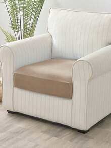 1pc Velvet Sofa Cover Elastic Thicken Anti-Slip Sofa Slipcovers For Living Room Bedroom Outdoor Sofa Protection Pet Stain Prevention 4-Season Sofa Seat Cushion Cover For L-Shaped Single Seat Recliner And 1/2/3/4 Seater Sofas Autumn Home Decor Sofa Throw Cover All Seasons Easy To Install And Remove - 駝色 - 查看 10